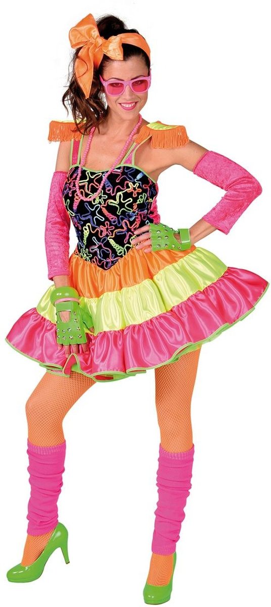 Rock & Roll Kostuum | Dolly Dot Jaren 80 Disco | Vrouw | XXL | Carnaval kostuum | Verkleedkleding